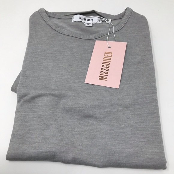 Missguided Fitted Crew Neck Tshirt - Picture 1 of 3